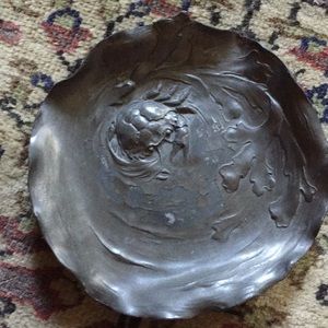 German art nouveau antique crab bowl